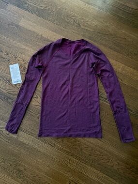 lululemon athletica Swiftly Tech Long Sleeve 2.0 (Fushia/Black)